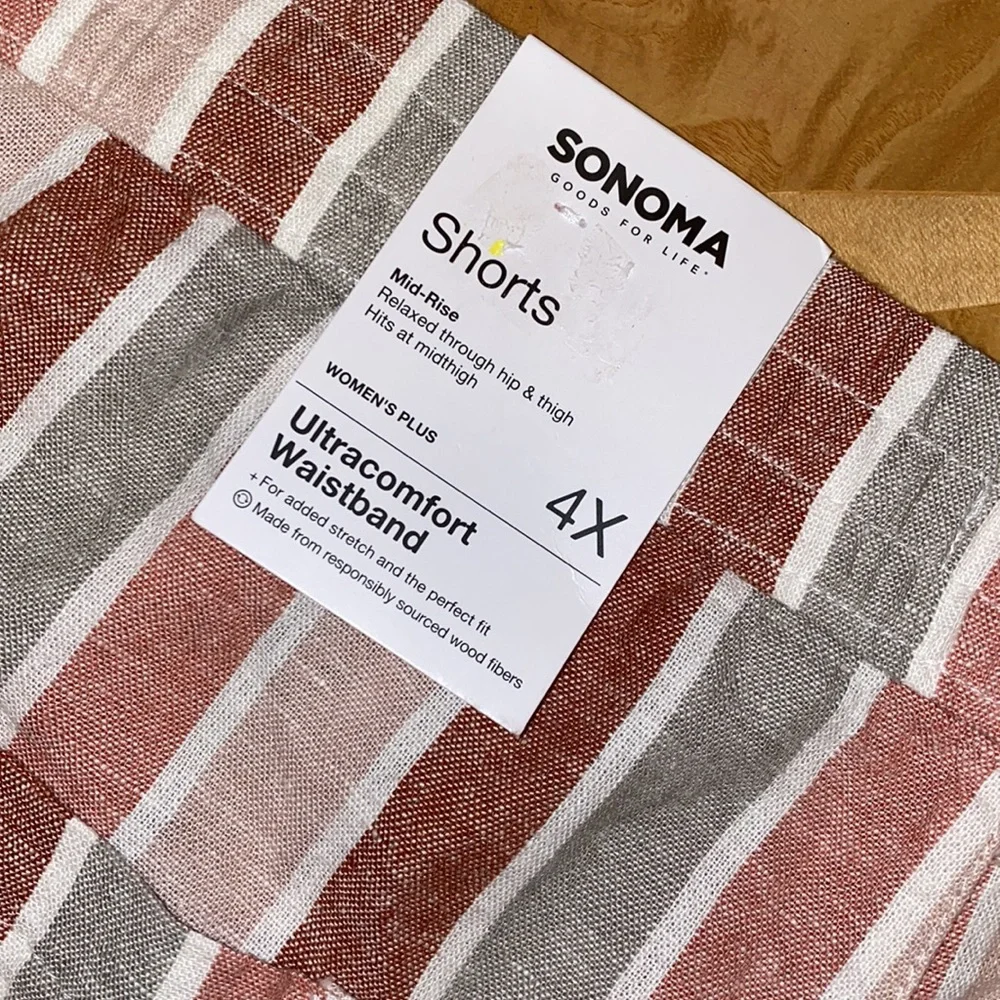NWT!! Sonoma Goods For Life Ultra comfort Waistband Shorts Size 4X - Picture 4 of 9